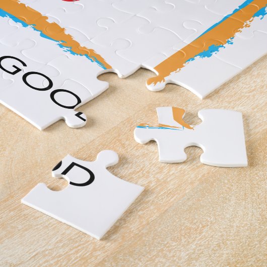 Gelukkigste hond ooit Engelse stier Terrier Legpuzzel (Zijkant)