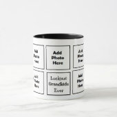 Gelukkigste kleinkinderen ooit oma of opa foto mok (Midden)