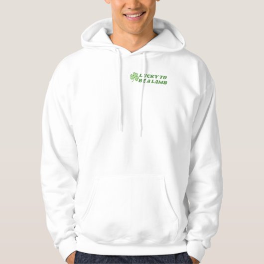 gelukkigste lam hoodie (Voorkant)