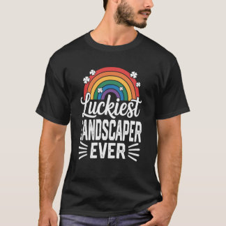Gelukkigste landschapsarchitect ooit St. Patricks T-shirt
