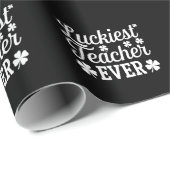 Gelukkigste leraar ooit geeft les op St. Patrick's Cadeaupapier (Rol Hoek)