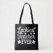 Gelukkigste leraar ooit geeft les op St. Patrick's Tote Bag (Voorkant)