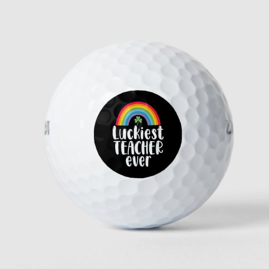 Gelukkigste leraar ooit school cadeau St Patricks  Golfballen (Voorkant)