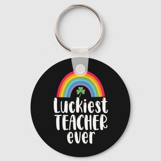 Gelukkigste leraar ooit school cadeau St Patricks Sleutelhanger (Voorkant)