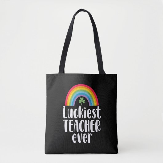 Gelukkigste leraar ooit school cadeau St Patricks  Tote Bag (Voorkant)
