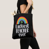 Gelukkigste leraar ooit school cadeau St Patricks  Tote Bag (Dichtbij)