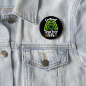 Gelukkigste Leraar Ooit School St. Patrick's Dag Ronde Button 5,7 Cm (In situ)