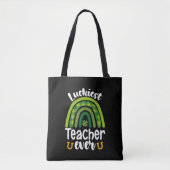 Gelukkigste Leraar Ooit School St. Patrick's Dag Tote Bag (Voorkant)