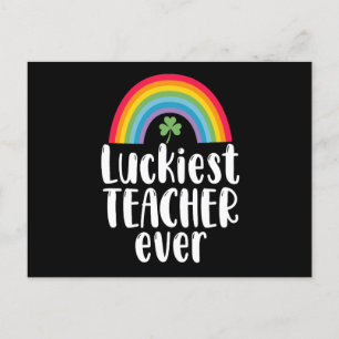 Gelukkigste leraar ooit schoolcadeau St. Patricksd Briefkaart