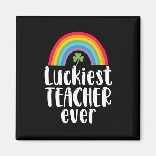 Gelukkigste leraar ooit schoolcadeau St. Patricksd Magneet