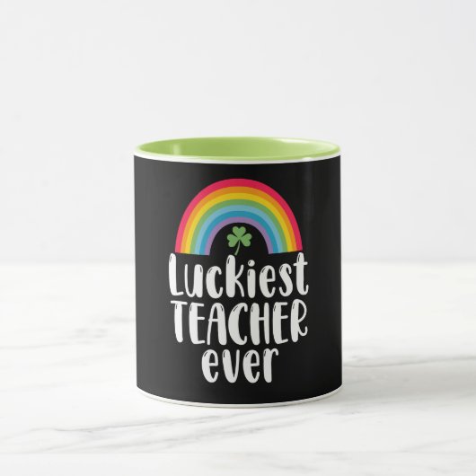 Gelukkigste leraar ooit schoolcadeau St. Patricksd Mok (Midden)