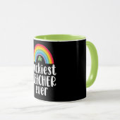 Gelukkigste leraar ooit schoolcadeau St. Patricksd Mok (Voorkant rechts)