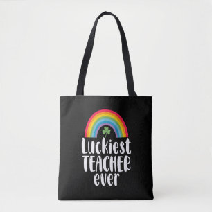 Gelukkigste leraar ooit schoolcadeau St. Patricksd Tote Bag