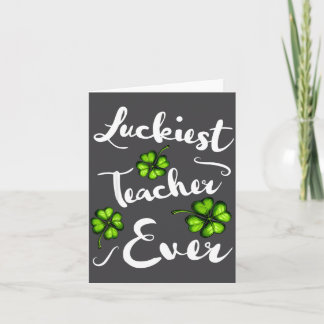 Gelukkigste Leraar Ooit St. Patrick's Dag Leraren  Kaart