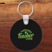 Gelukkigste leraar ooit St. Patrick's Day Sleutelhanger (Voorkant)