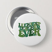 gelukkigste leraar | St. Patrick's Day Ronde Button 7,6 Cm (Voorkant /achterkant)