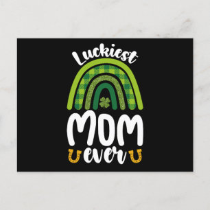 Gelukkigste mam ooit familie St Patrick's Day Briefkaart