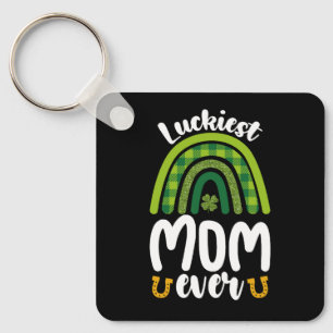 Gelukkigste moeder ooit Familie St. Patrick's Day Sleutelhanger