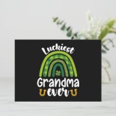 Gelukkigste oma ooit familie St Patrick's Day Kaart (Staand voorkant)