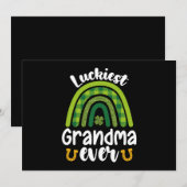 Gelukkigste oma ooit familie St Patrick's Day Kaart (Voorkant / Achterkant)