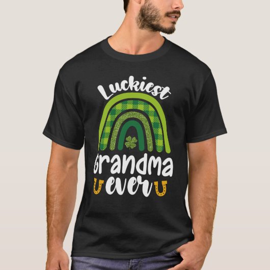 Gelukkigste oma ooit familie St Patrick's Day T-shirt (Voorkant)