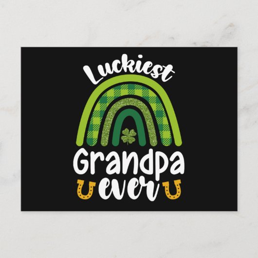 Gelukkigste opa ooit familie St Patrick's Day Briefkaart (Voorkant)