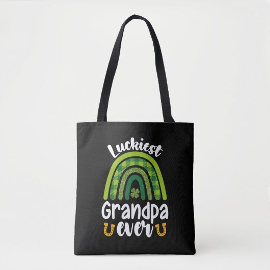 Gelukkigste opa ooit familie St Patrick's Day Tote Bag (Voorkant)