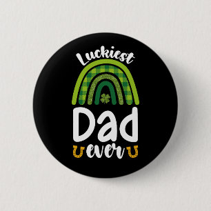 Gelukkigste Papa Ooit Familie St. Patrick's Dag Ronde Button 5,7 Cm