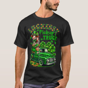Gelukkigste pick-up truck St Patricks Dag Koe Boer T-shirt