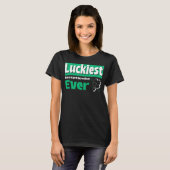 Gelukkigste Receptionist ooit Kantoor St. Paddy's  T-shirt (Voorkant volledig)