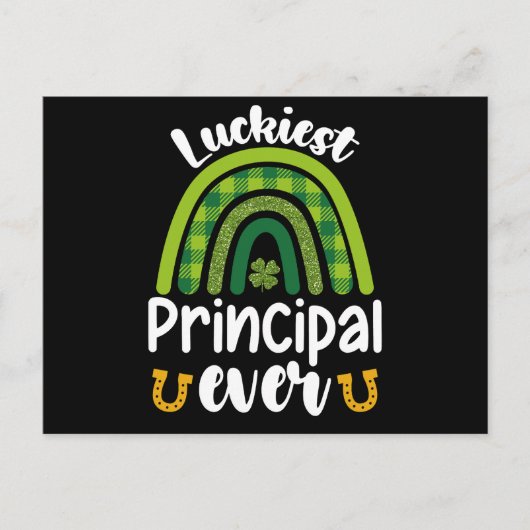 Gelukkigste schoolhoofd ooit St Patrick's Day Briefkaart (Voorkant)