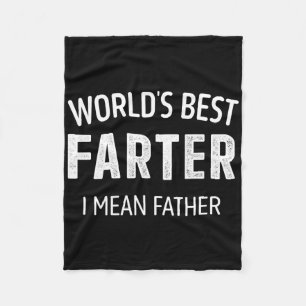 Gelukkigste vader op aarde Grappige papa papa gelu Fleece Deken