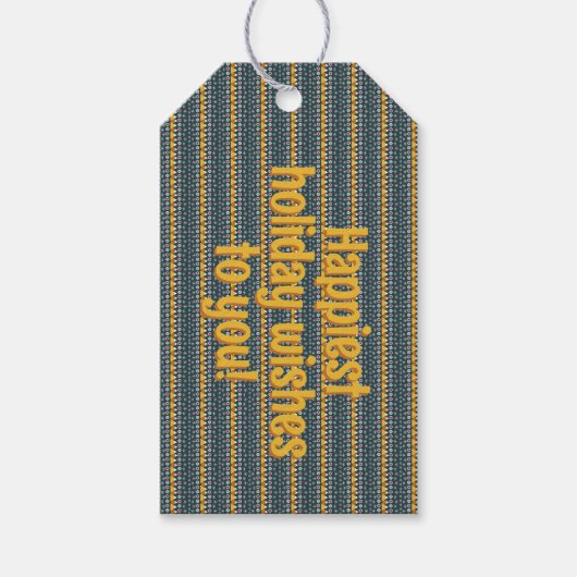 Gelukkigste vakantie cadeau Labels Cadeaulabel (Voorkant)