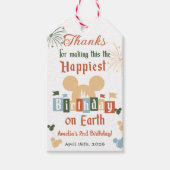 Gelukkigste verjaardag op aarde - Magische verjaar Cadeaulabel (Voorkant)