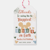 Gelukkigste verjaardag op aarde - Magische verjaar Cadeaulabel (Achterkant)