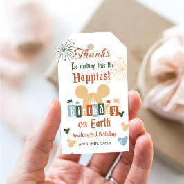 Gelukkigste verjaardag op aarde - Magische verjaar Cadeaulabel