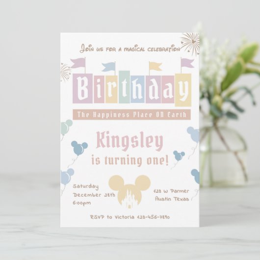 Gelukkigste verjaardag op aarde - Magische verjaar Kaart (Staand voorkant)