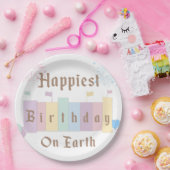 Gelukkigste verjaardag op aarde - Magische verjaar Papieren Bordje (Feest)