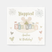 Gelukkigste verjaardag op aarde - Magische verjaar Servet (Voorkant)