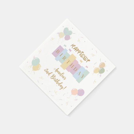 Gelukkigste verjaardag op aarde - Magische verjaar Servet (Hoek)