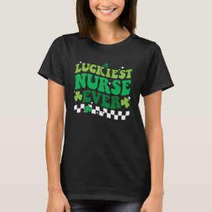 Gelukkigste Verpleegster Ooit St Patrick's Day Ier T-shirt