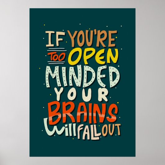 Geluklijst als u te open bent poster (Voorkant)