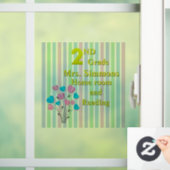 Geluks 2e klas schoolraamfolie raamsticker (Huis)