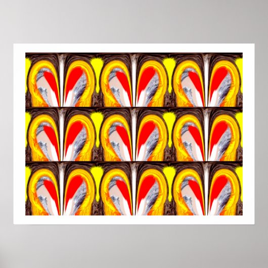 Geluks harten poster (Voorkant)