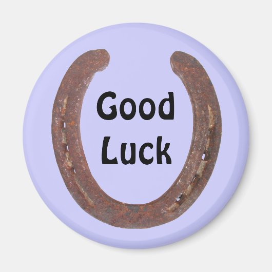 Geluks Hoefijzer Items Magneet (Voorkant)