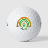 Geluks-Ierse Regenboog Golfballen (Voorkant)