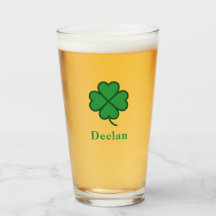 Geluks-Ierse Vier Groene Blad met Achternaam