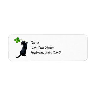 Geluks Kat Retouradres Labels