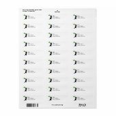 Geluks Kat Retouradres Labels (Full Sheet)