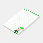 Geluks klavers & elf Gelijnde Dingen Te Doen Post-it® Notes (Schuin)